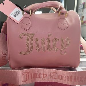 COPY - Juicy Couture Pink Taffy Studded Satchel Crossbody Handbag